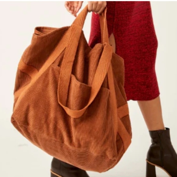 Free People Handbags - Free People Mega Corduroy Tote.